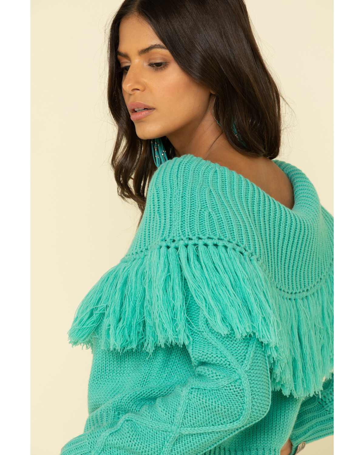 Turquoise sweater womens Clearance