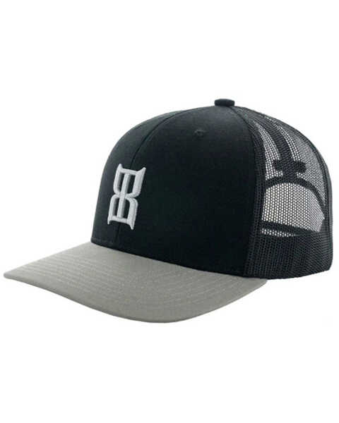Image #1 - Bex Men's Steel Logo Ball Cap , Black, hi-res