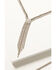 Image #3 - Wonderwest Women's Annalee Rhinestone Lariat Necklace, Silver, hi-res