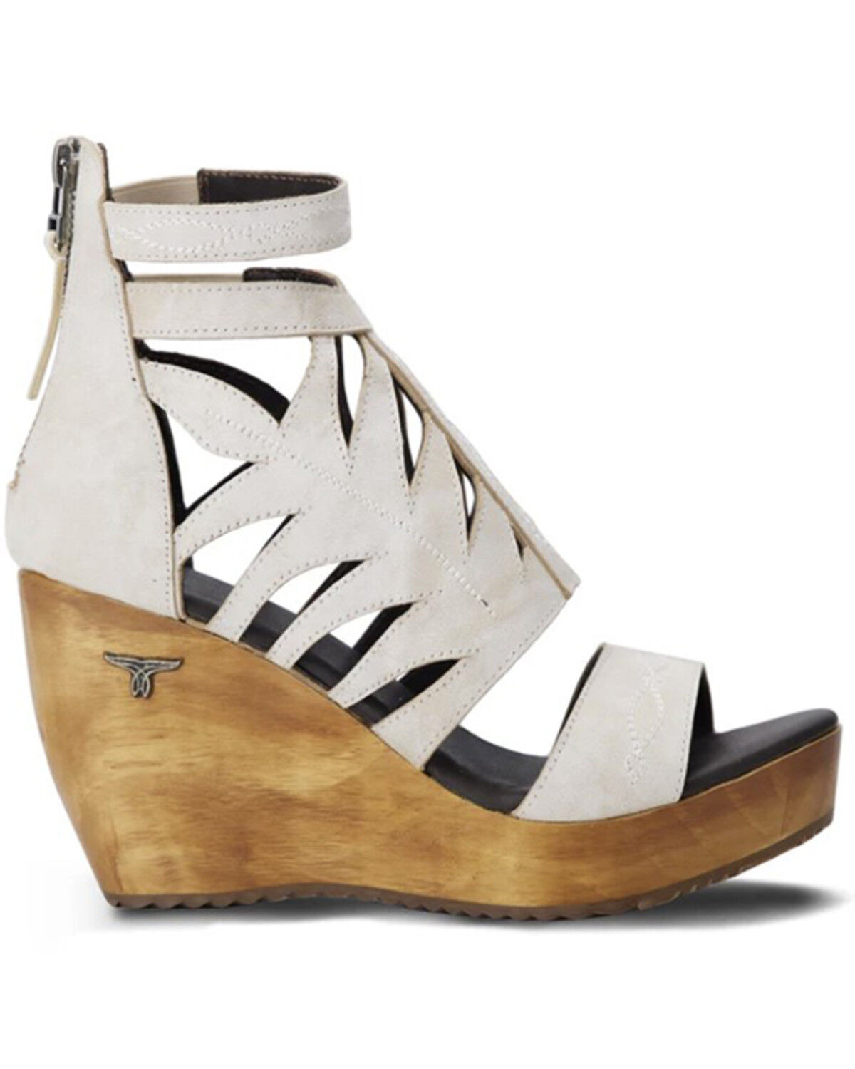 Image #2 - Lane Women's Becca Wedge Heels, Ivory, hi-res