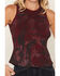 Image #3 - Shyanne Women's Conversational Horse Print Graphic Tank, Maroon, hi-res