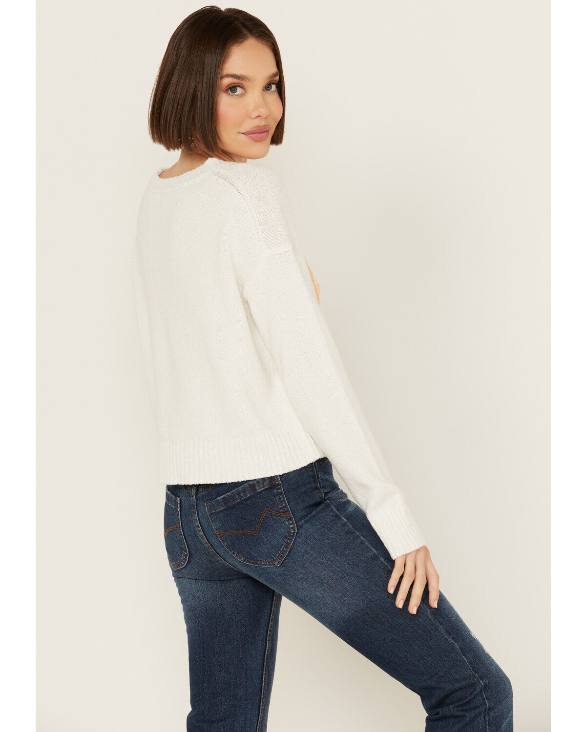 Image #4 - White Crow Women's Howdy Lightweight Sweater, White, hi-res