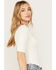 Image #2 - Idyllwind Women's Lucy Square Neck Henley Shirt, Ivory, hi-res