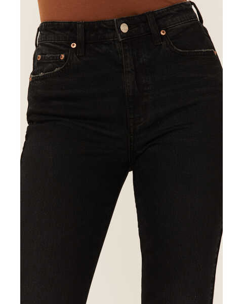 Image #2 - Daze Women's Black Daily Driver Crop High Rise Denim Jeans, Black, hi-res
