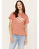 Image #1 - Wrangler Women's For the Ride Short Sleeve Graphic Tee, Rust Copper, hi-res