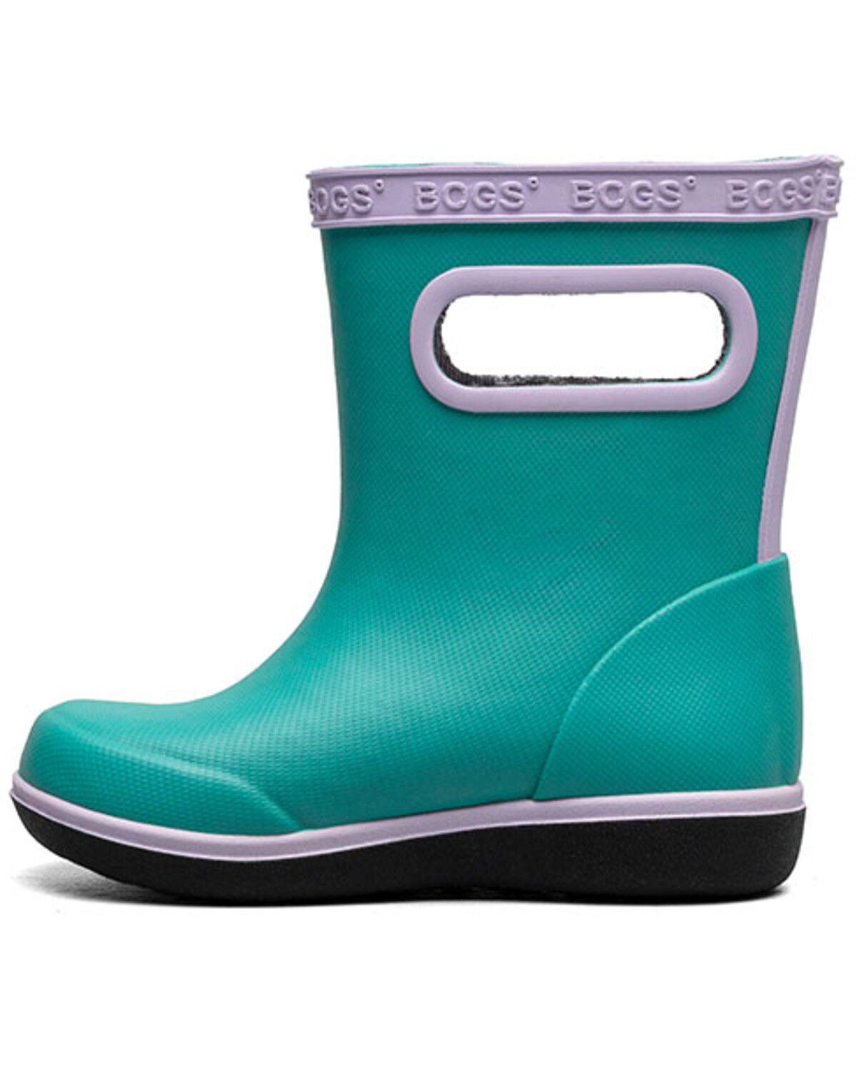 Image #3 - Bogs Boys' Skipper II Solid Rainboots, Teal, hi-res