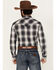 Image #4 - Pendleton Men's Frontier Plaid Print Long Sleeve Pearl Snap Western Shirt, Blue, hi-res