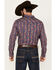 Cody James Men's Jefferson Paisley Print Long Sleeve Snap Western Shirt, Navy, hi-res