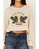 Image #3 - Wrangler Women's Yellowstone We Don't Choose The Way Long Sleeve Cropped Tee, Oatmeal, hi-res