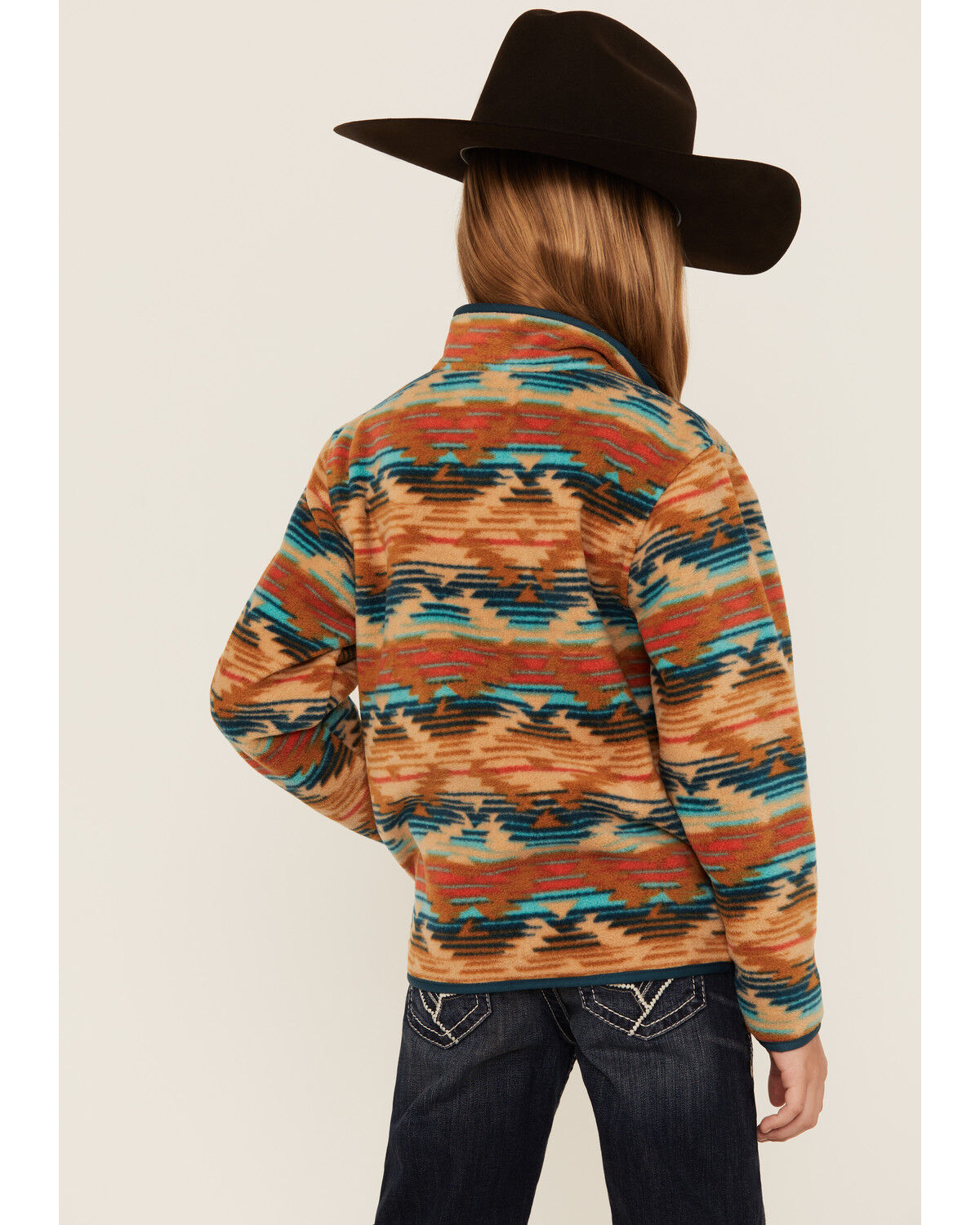 Image #4 - Cruel Girl Girls' Southwestern Print Fleece Pullover, , hi-res