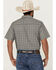 Image #4 - Gibson Trading Co Men's Good Time Geo Print Button-Down Short Sleeve Western Shirt, Grey, hi-res