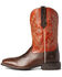 Ariat Men's Qualifier Western Performance Boots - Square Toe, Brown, hi-res
