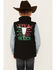 Image #4 - Cowboy Hardware Boys' Viva Skull Vest , Black, hi-res