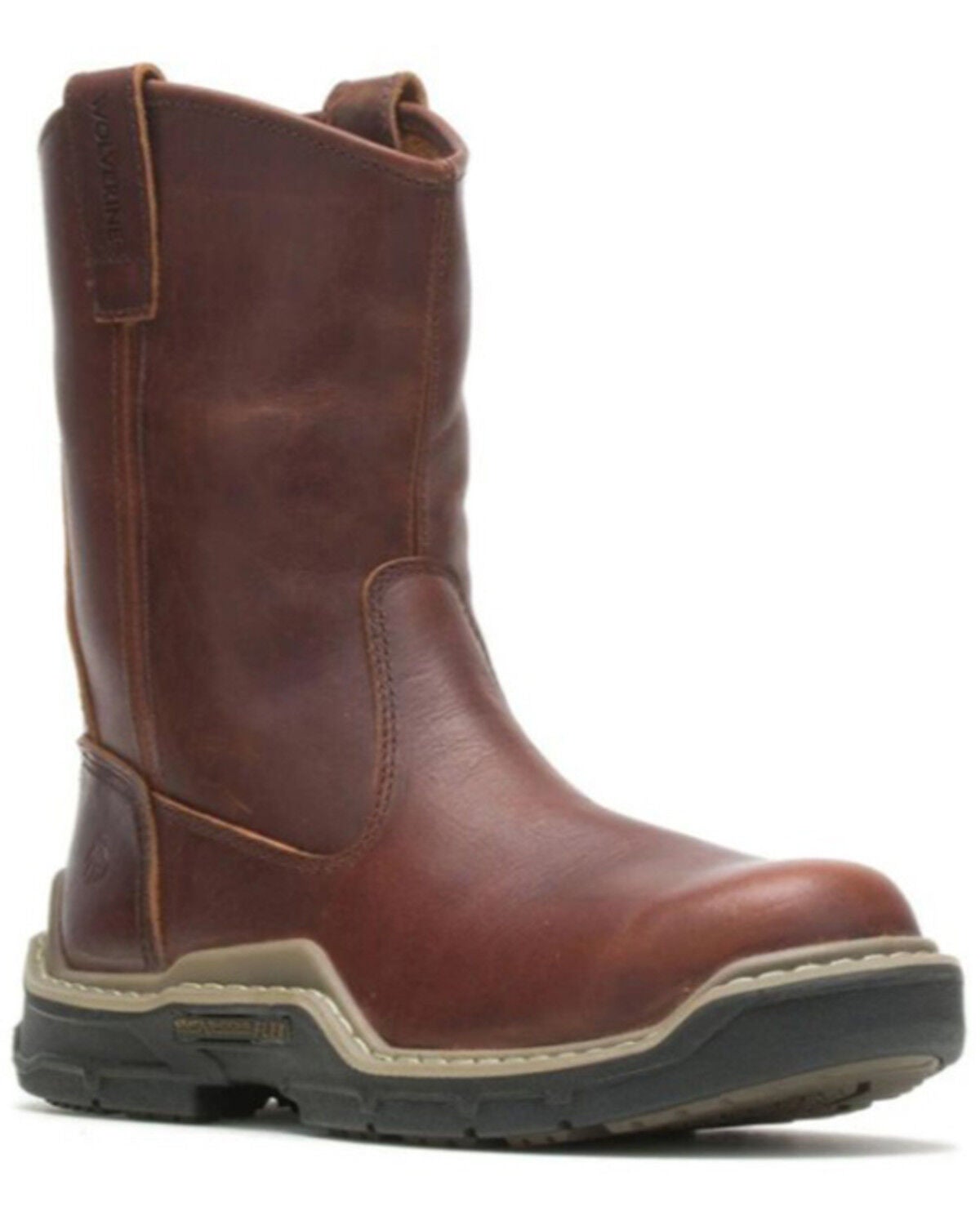 Wolverine Men's Raider Durashock Western Work Boots - Soft Toe, Brown, hi-res