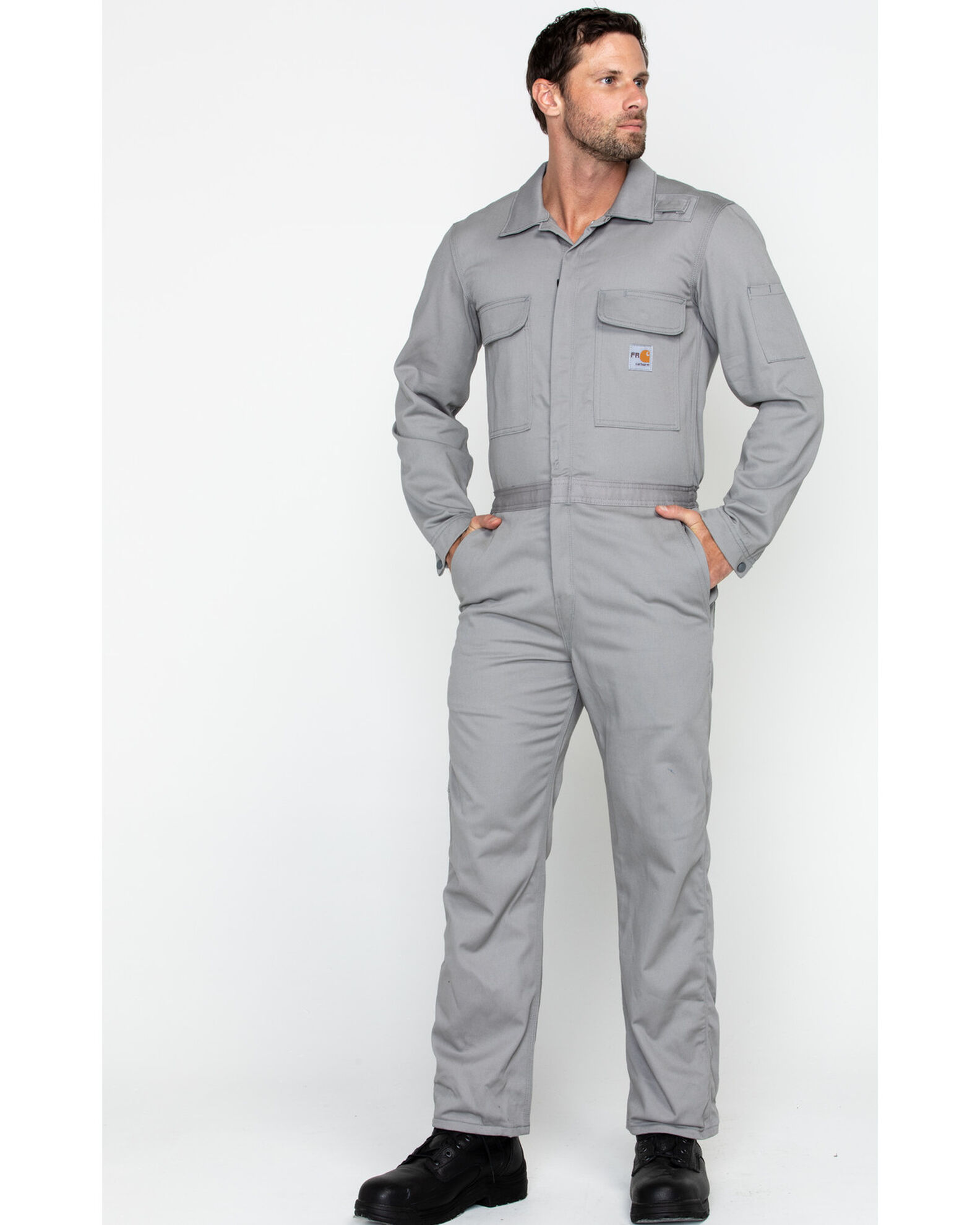 Carhartt Men's Flame Resistant Traditional Twill Coverall,gray,44