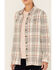 Carhartt Women's Plaid Button Down Flannel Shacket, Grey, hi-res