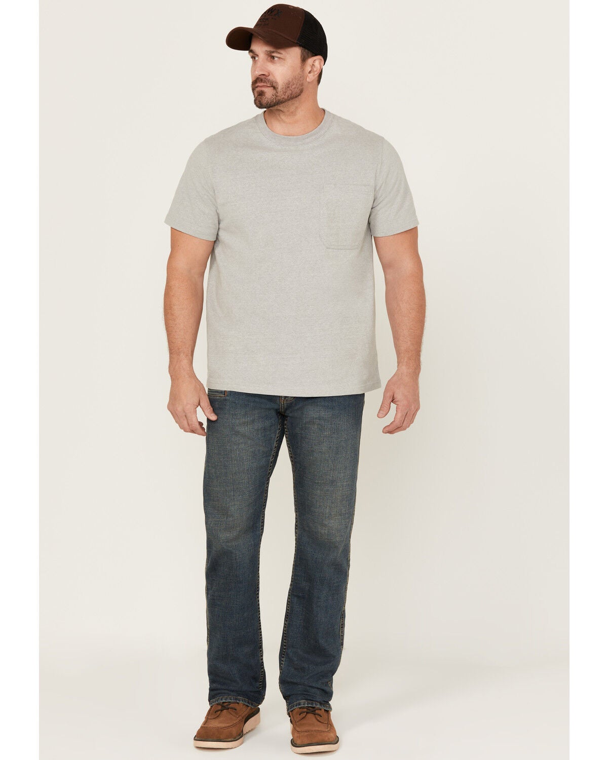Hawx Men's Heritage Medium Wash Stretch Denim Jeans, Medium Blue, hi-res