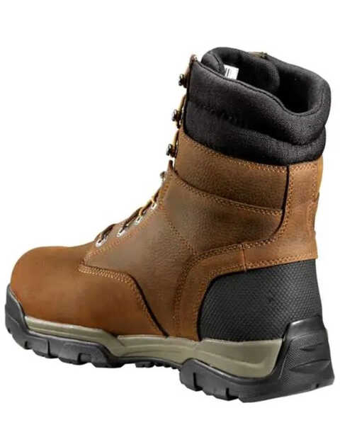 Image #3 - Carhartt Men's Ground Force Waterproof Work Boots - Composite Toe, Brown, hi-res