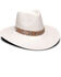 Image #2 - Nikki Beach Women's White Dove Straw Western Fashion Hat , White, hi-res