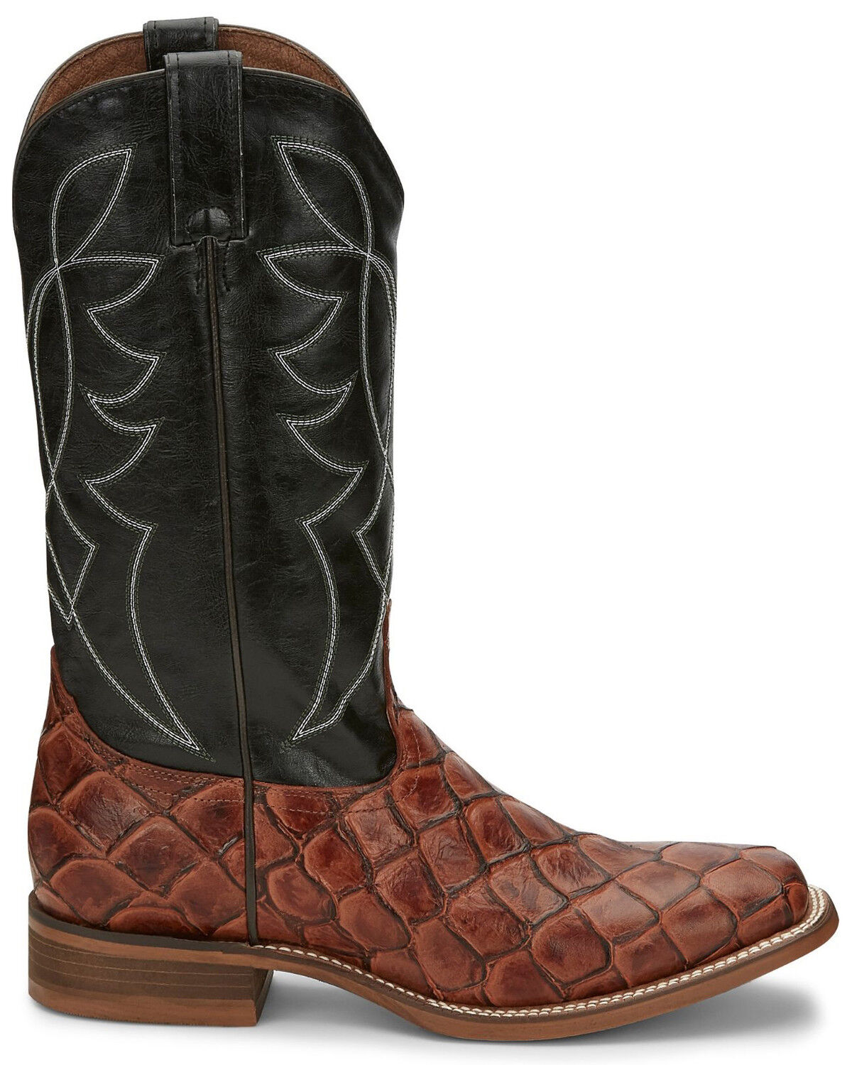 Image #2 - Nocona Men's Go Round Cognac Western Boots - Square Toe, Brown, hi-res