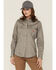Image #1 - Forge Workwear Women's FR Solid Long Sleeve Snap Stretch Work Shirt, Grey, hi-res