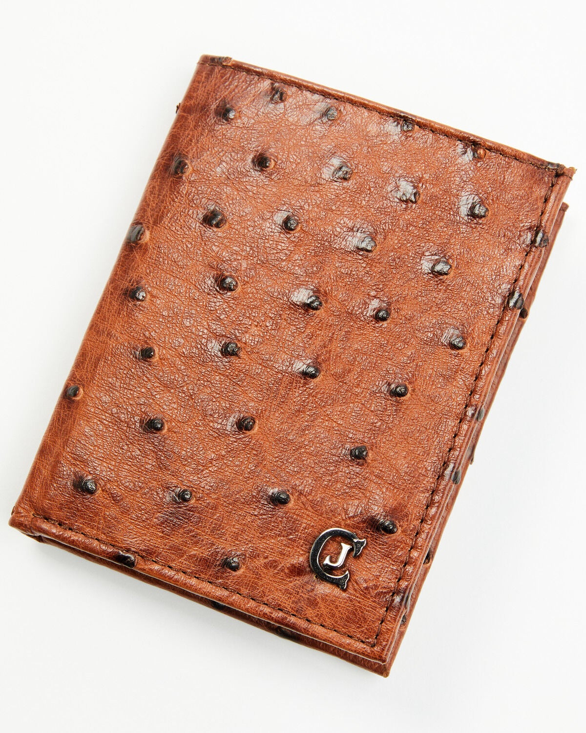 Cody James Black 1978&trade; Men's Dawson Exotic Full-Quill Ostrich Bifold Wallet, Cognac, hi-res