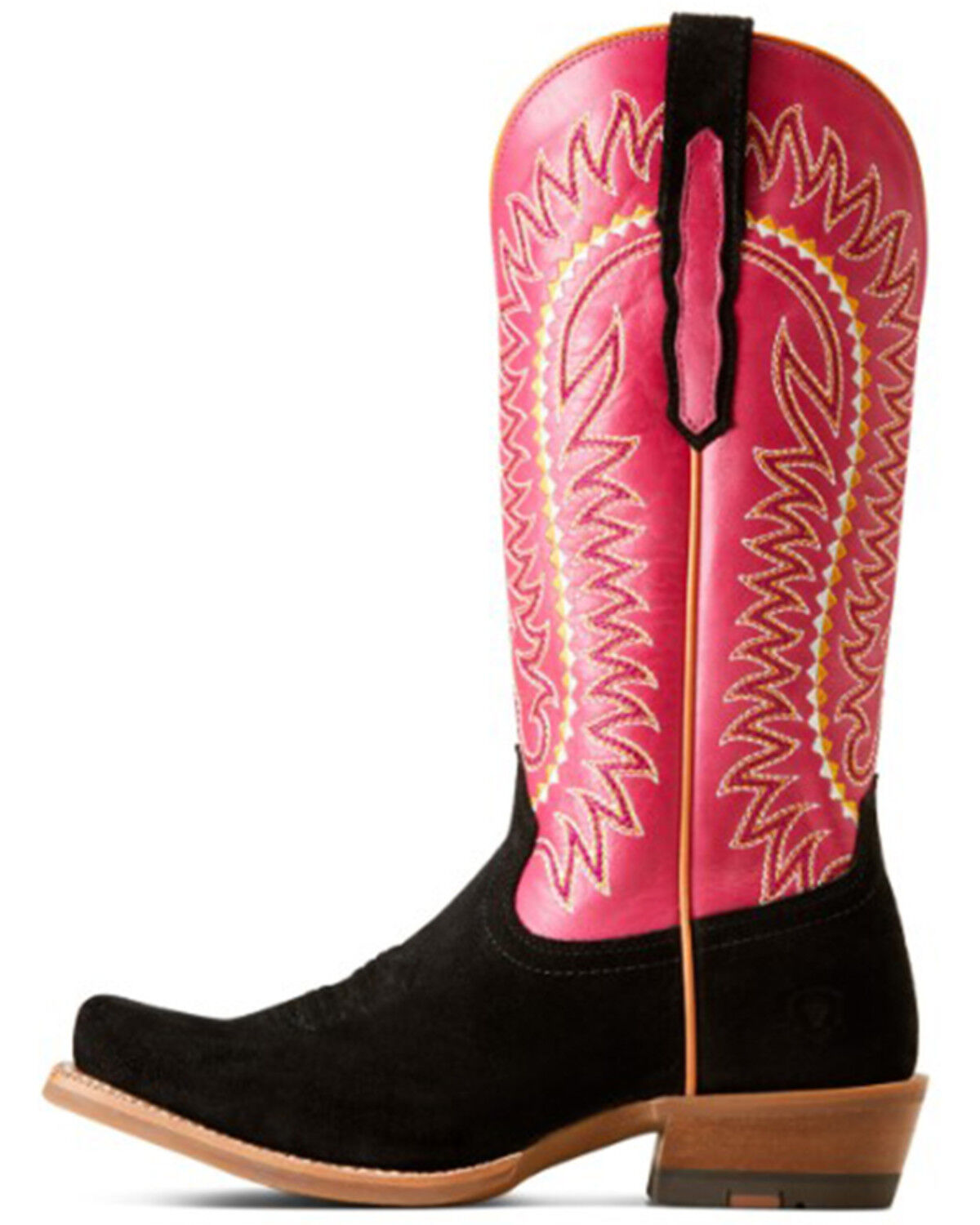 Image #2 - Ariat Women's Derby Monroe Western Boots - Square Toe, Black, hi-res