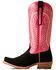 Image #2 - Ariat Women's Derby Monroe Western Boots - Square Toe , Black, hi-res