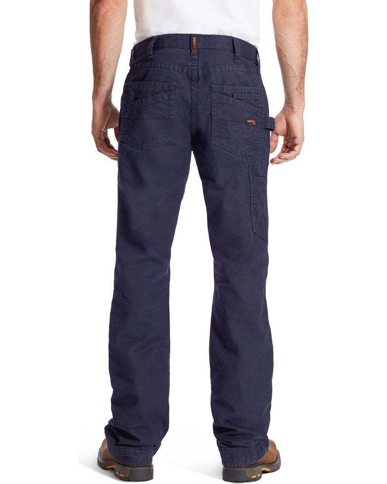 Ariat Men's FR M4 Navy Workhorse Bootcut Jeans, Navy, hi-res