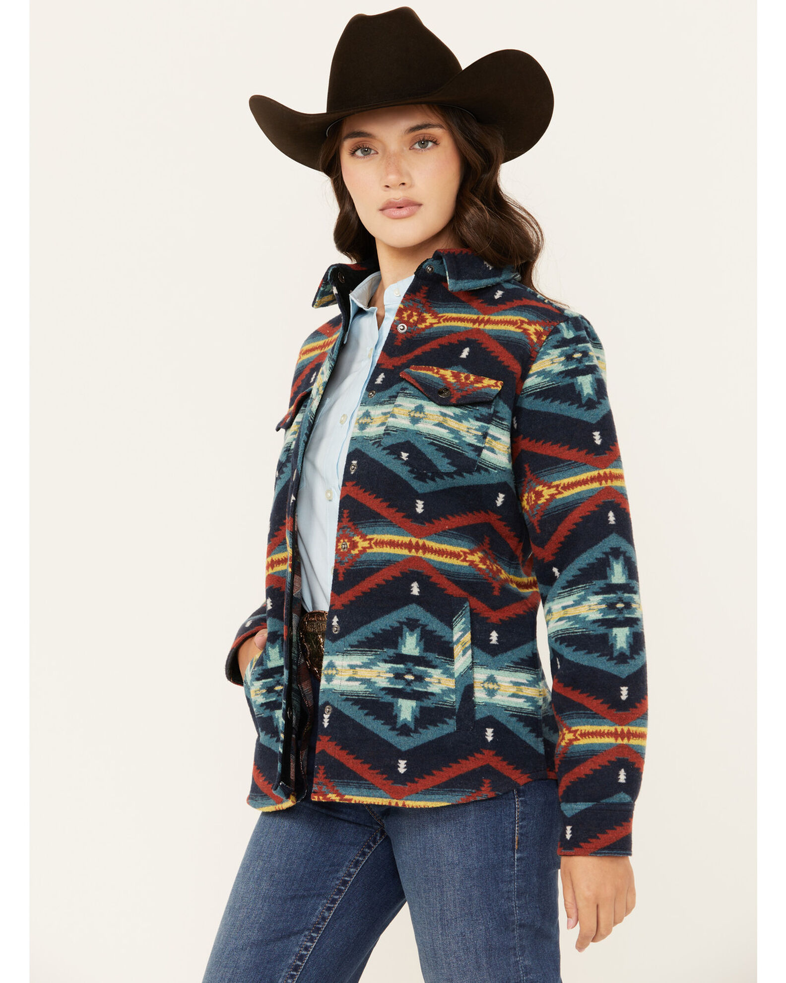 Panhandle Women s Southwestern Print Wool Jacket Sheplers