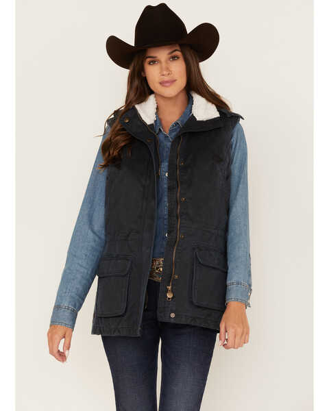 Outback Trading Co Women's Woodbury Vest, Navy, hi-res