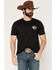 Image #2 - Ariat Men's Euromount Patriot Short Sleeve Graphic T-Shirt, Black, hi-res
