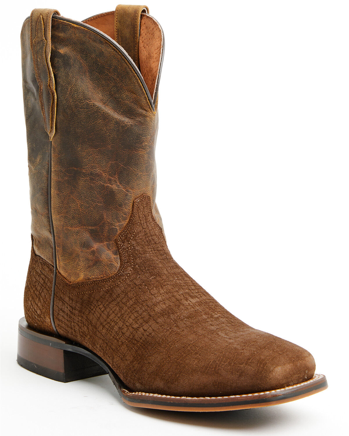 Image #1 - Dan Post Men's Snyder Western Boots - Broad Square Toe, Brown, hi-res