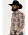 Image #2 - Pendleton Men's Canyon Small Plaid Snap Western Flannel Shirt , Brown, hi-res
