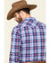 Image #5 - Rock & Roll Denim Men's Ombre Crinkle Plaid Long Sleeve Western Shirt, Blue, hi-res