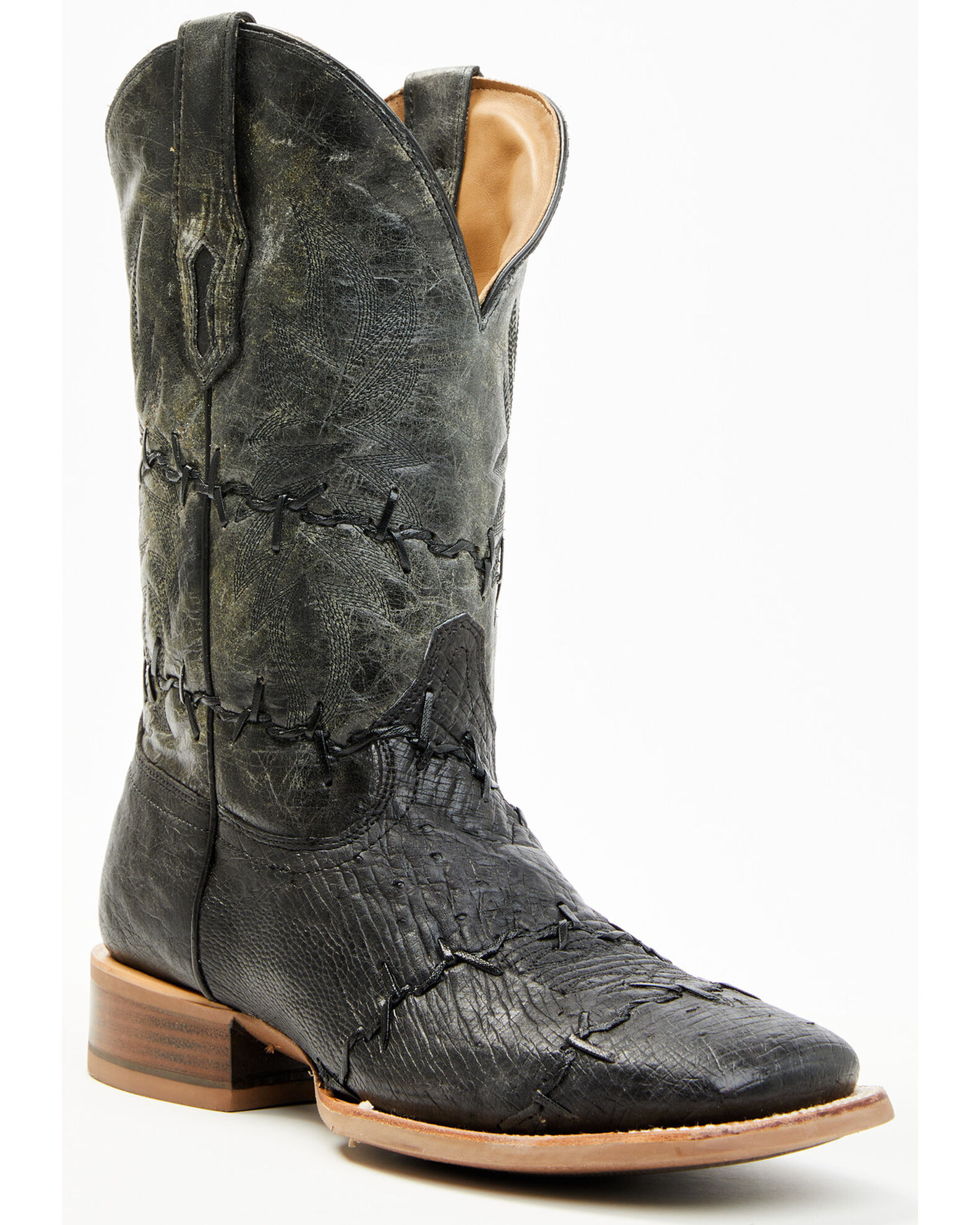 Barbed wire cowboy boots online