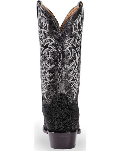 Image #7 - Moonshine Spirit Men's Stingray Exotic Boots - Square Toe, Black, hi-res