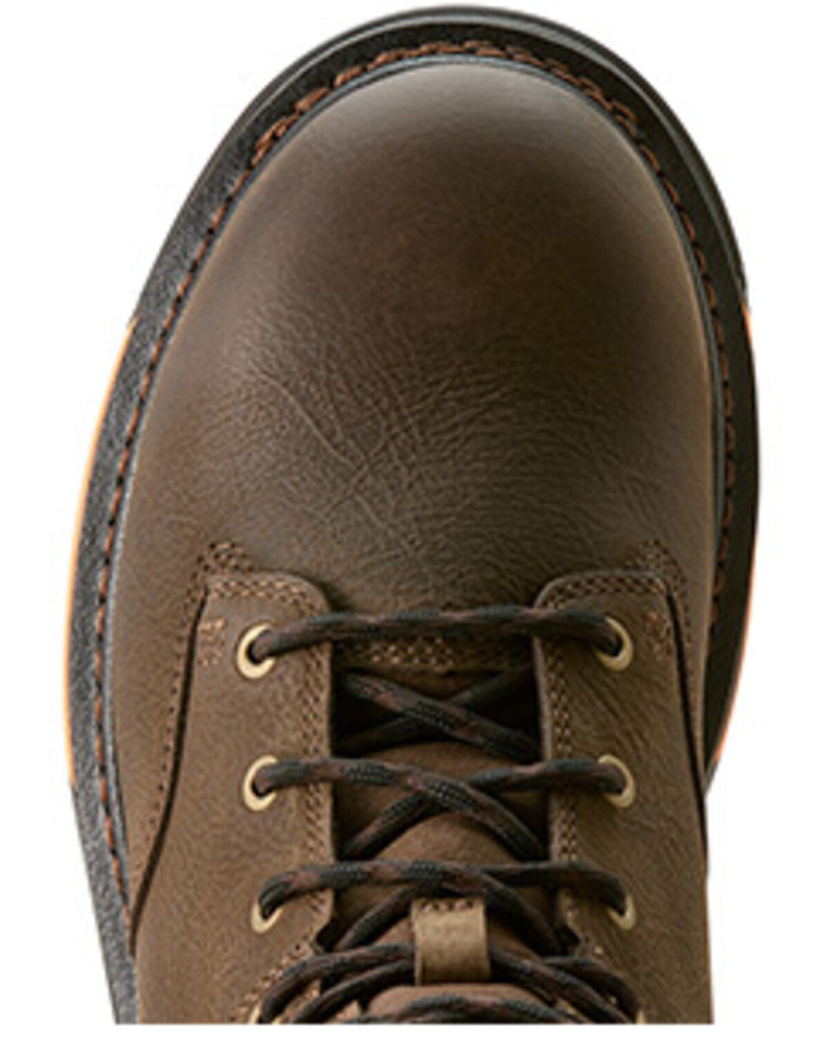 Image #4 - Ariat Men's 8" Big Rig Waterproof Work Boots - Soft Toe, Brown, hi-res