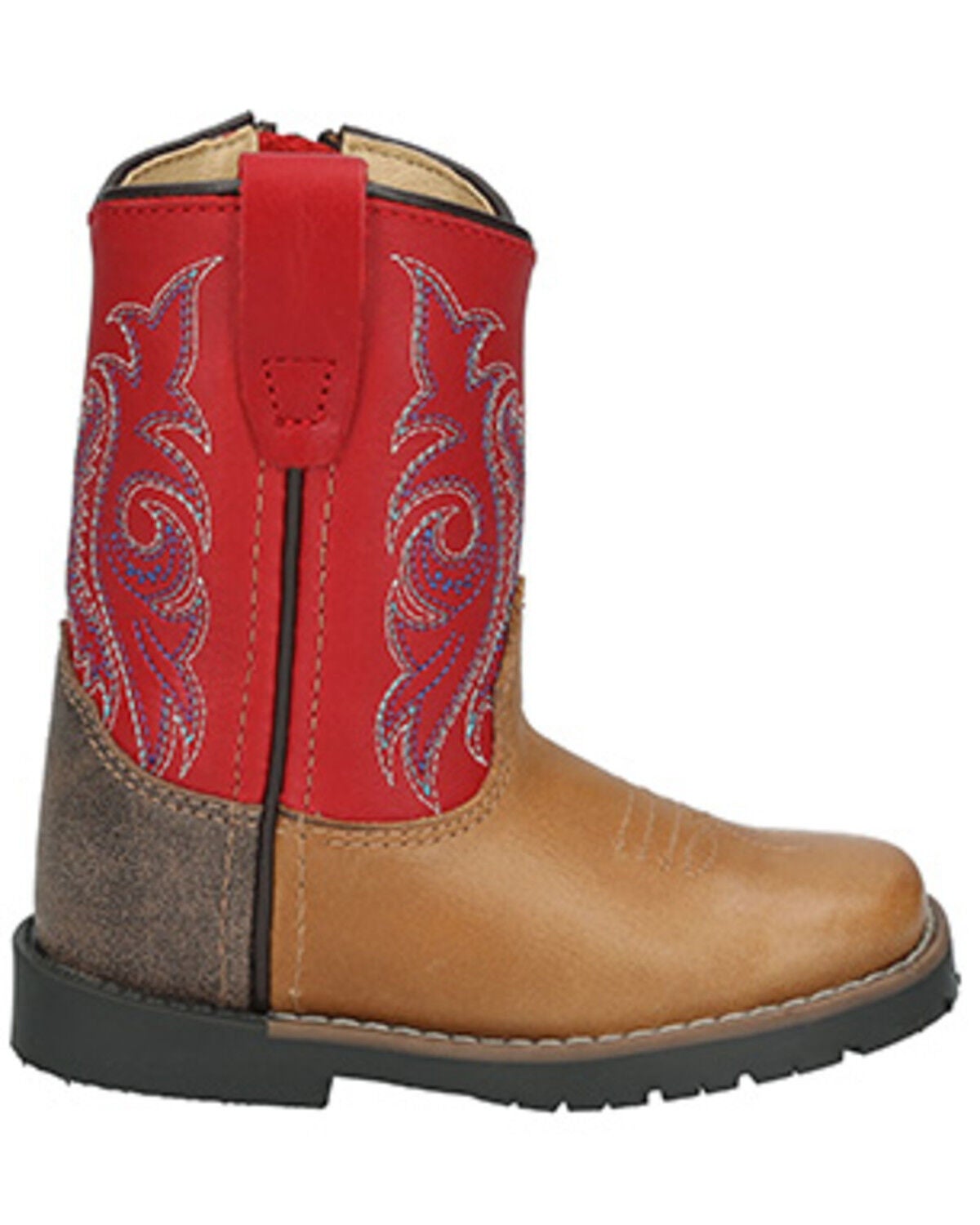 Image #2 - Smoky Mountain Toddler Boys' Autry Western Boots - Square Toe, Tan, hi-res