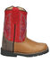 Image #2 - Smoky Mountain Toddler Boys' Autry Western Boots - Square Toe, Tan, hi-res