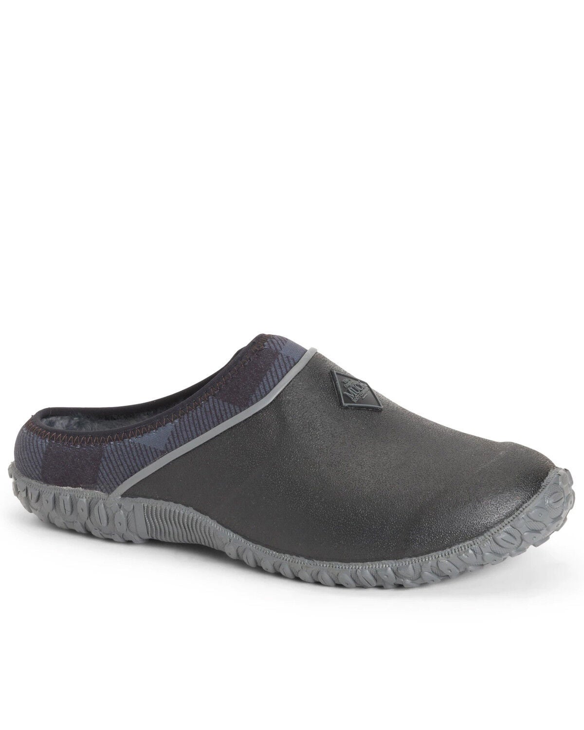 Muck Boot Womens Muckster II Clog Fleece Black/Grey Plaid
