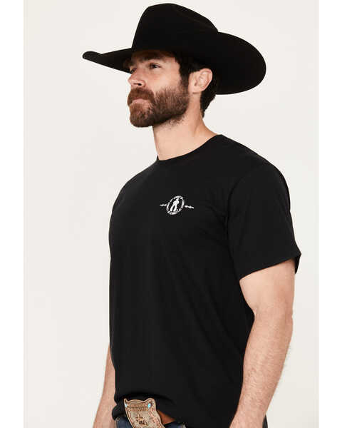Image #4 - Cowboy Up Men's Live & Die by the Saddle Short Sleeve Graphic T-Shirt , Black, hi-res