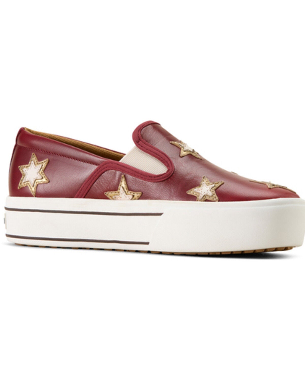 Ariat Women's Skylar Star Slip-On Casual Shoes, Cherry, hi-res
