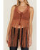 Idyllwind Women's Hawls Nest Crochet Vest, Pecan, hi-res