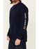 Image #3 - Cody James Men's FR Logo Long Sleeve Work T-Shirt, Indigo, hi-res