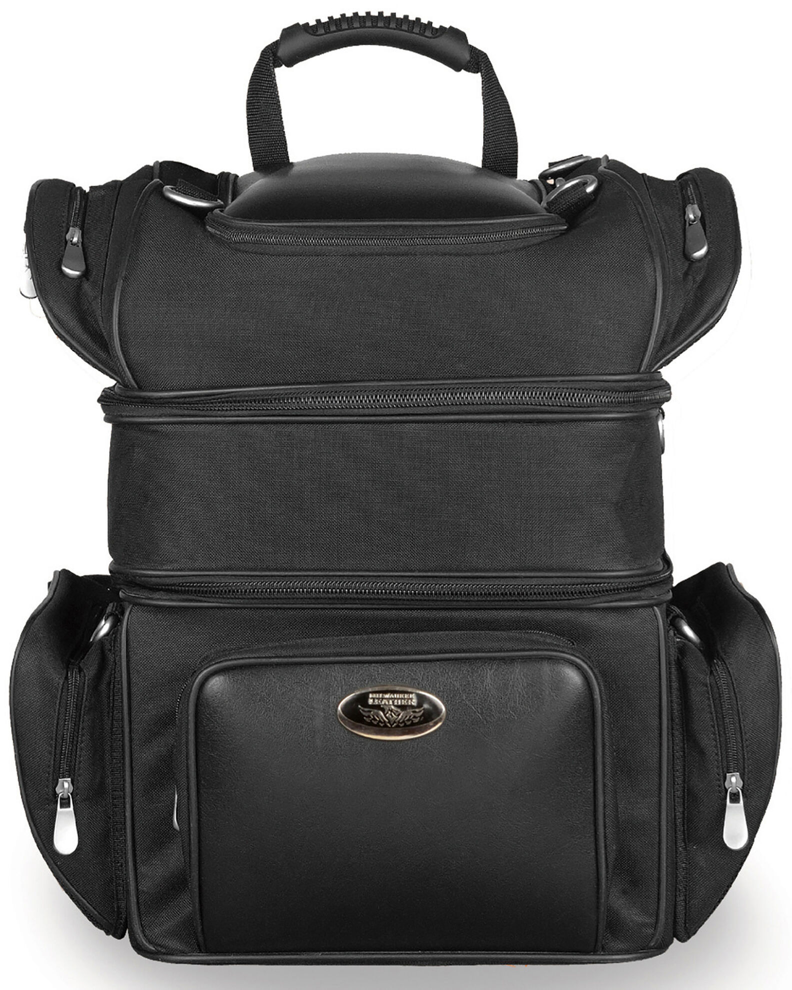 Milwaukee Leather Triple Barrel Sissy Bar Rack Bag Sheplers