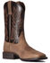 Image #1 - Ariat Men's Authentic Layton Western Boot - Broad Square Toe, Brown, hi-res