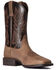 Image #1 - Ariat Men's Authentic Layton Western Boot - Broad Square Toe , Brown, hi-res