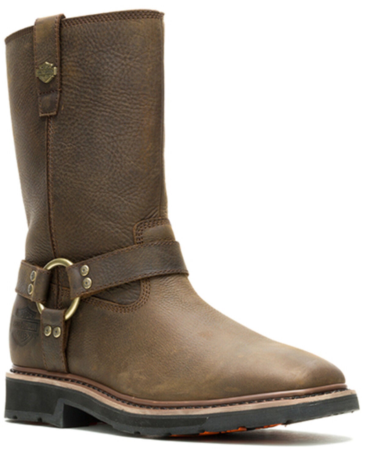 Image #2 - Harley Davidson Men's Altman Harness Waterproof Motorcycle Boots - Broad Square Toe, Brown, hi-res
