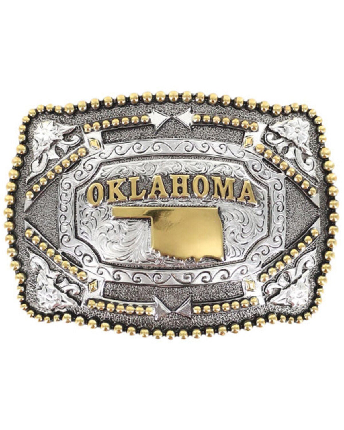Cody James Oklahoma Belt Buckle, Multi, hi-res